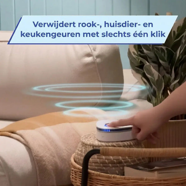 AirReset™ | Verwijdert rook-, huisdier- en kookgeuren in één druk op de knop. Forivita.nl