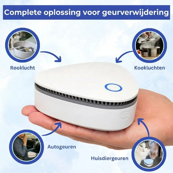 AirReset™ | Verwijdert rook-, huisdier- en kookgeuren in één druk op de knop. Forivita.nl