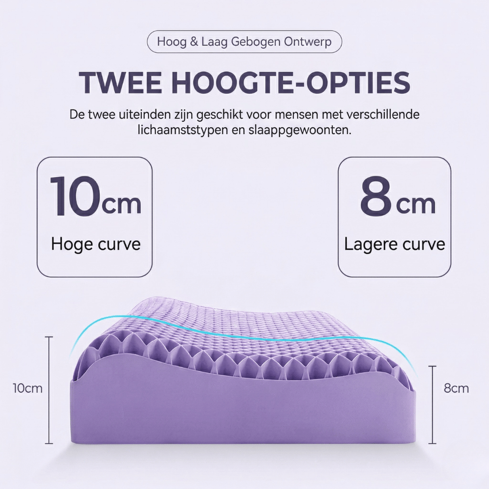 <strong>Ontwerp met dubbele hoogte voor perfecte ondersteuning</strong>